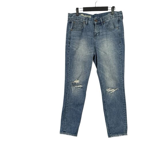 Madewell Denim - Madewell Jeans Womens Size 27 The Boy Jean Distressed 100% Cotton Boyjean